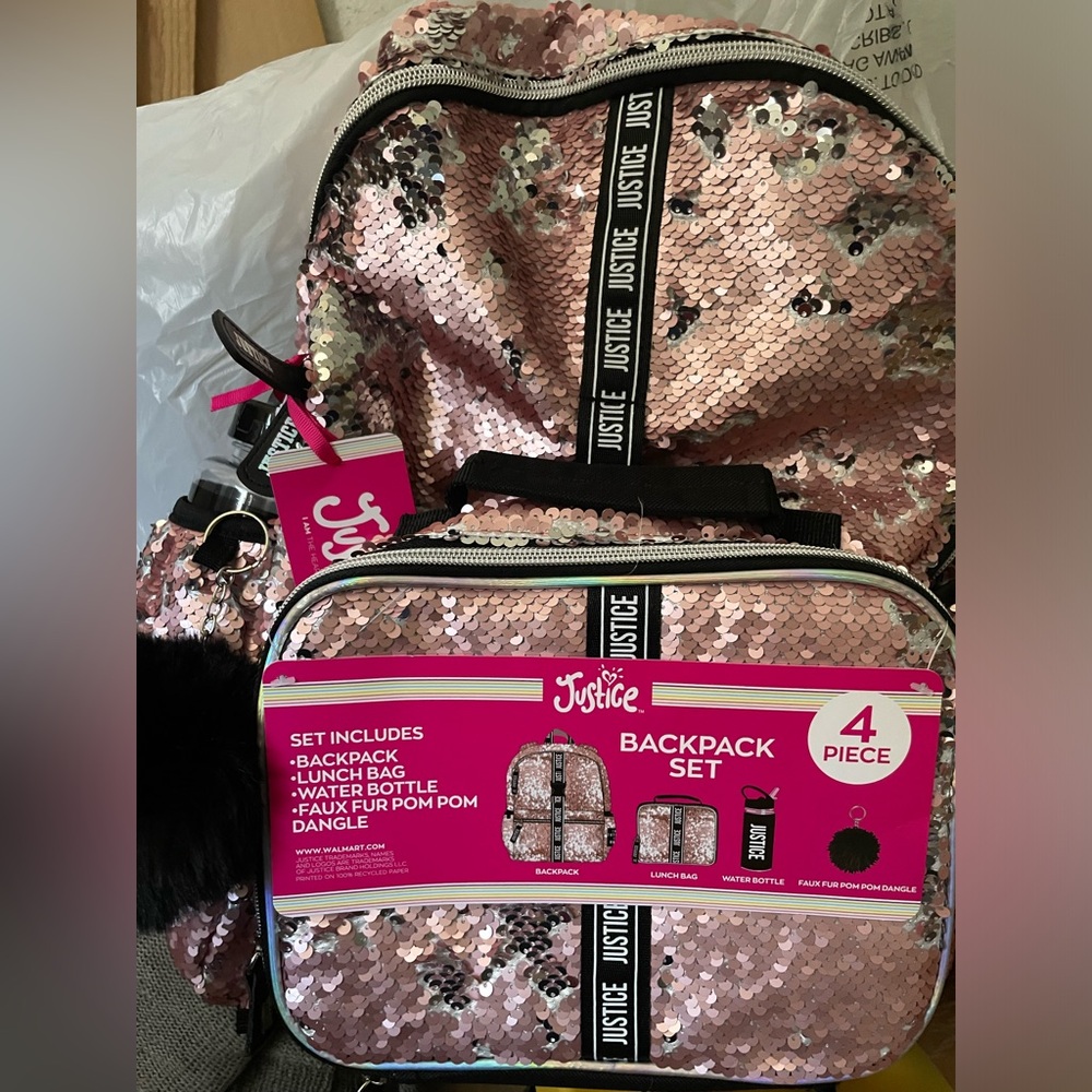 Girls Sequin Backpack